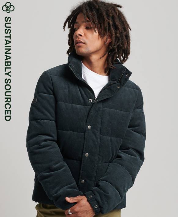 erkekler Superdry Donanma vintage retro kordon kirpi ceket NNTB4698