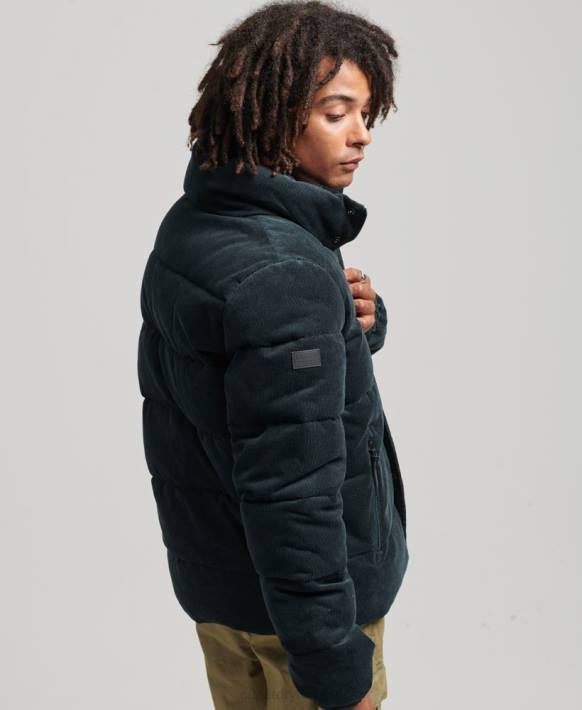 erkekler Superdry Donanma vintage retro kordon kirpi ceket NNTB4698