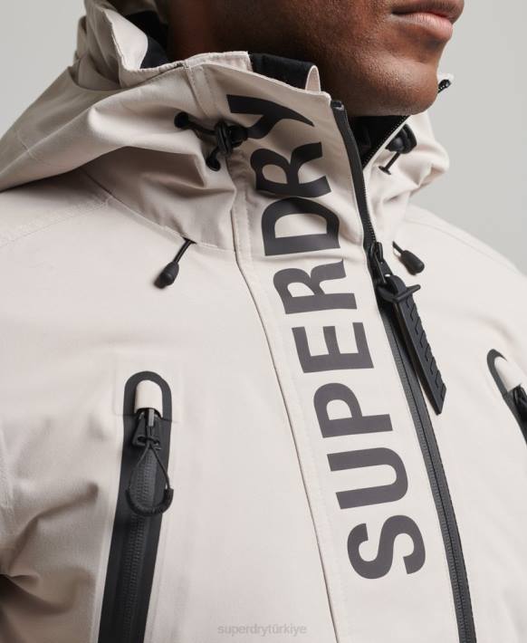 erkekler Superdry açık gri nihai kurtarma ceketi NNTB1370