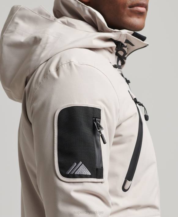 erkekler Superdry açık gri nihai kurtarma ceketi NNTB1370