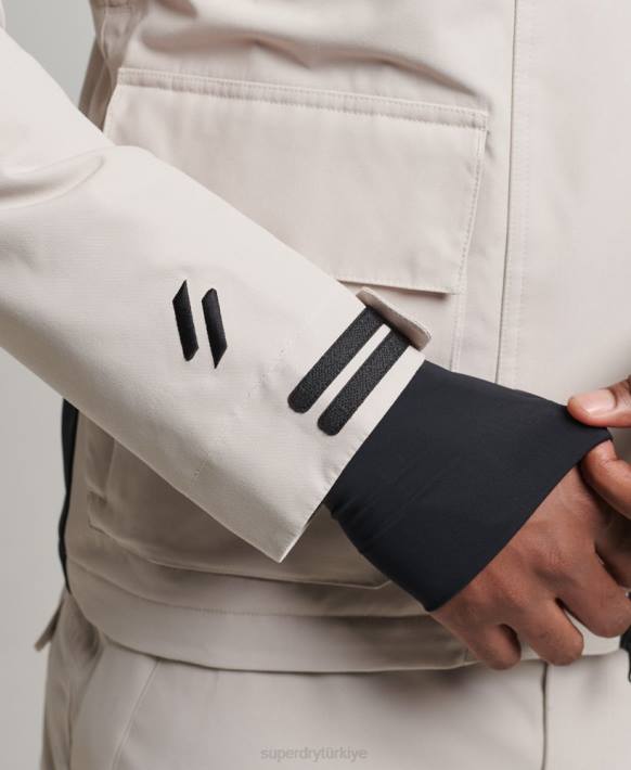 erkekler Superdry açık gri nihai kurtarma ceketi NNTB1370