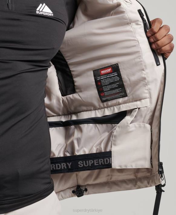 erkekler Superdry açık gri nihai kurtarma ceketi NNTB1370