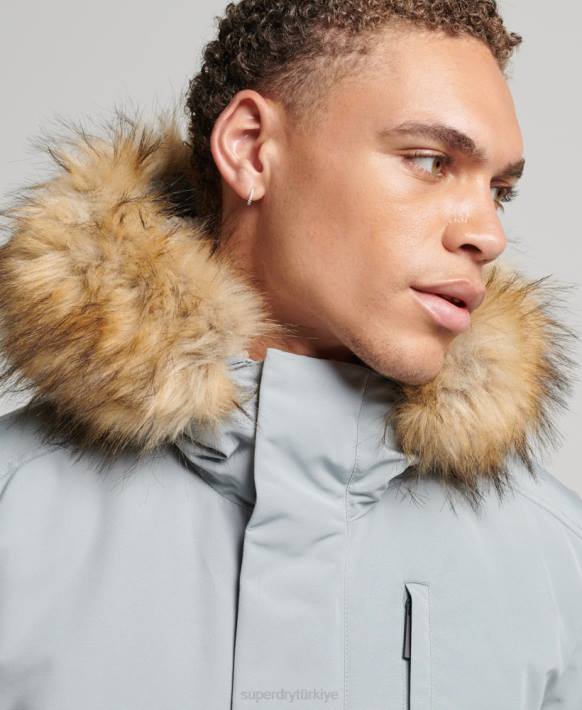 erkekler Superdry açık mavi everest bombacı ceketi NNTB993