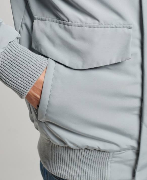 erkekler Superdry açık mavi everest bombacı ceketi NNTB993