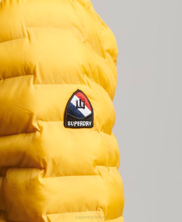 erkekler Superdry altın radar kapitone karışımı kapitone ceket NNTB4539