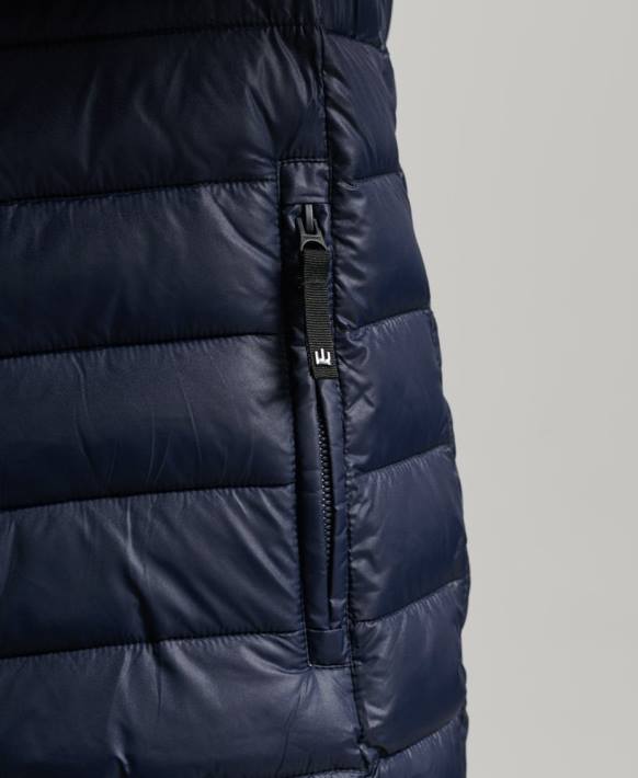 erkekler Superdry altın radar kapitone karışımı kapitone ceket NNTB4539