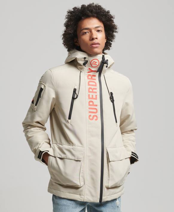 erkekler Superdry bej nihai sd rüzgarlık ceketi NNTB926