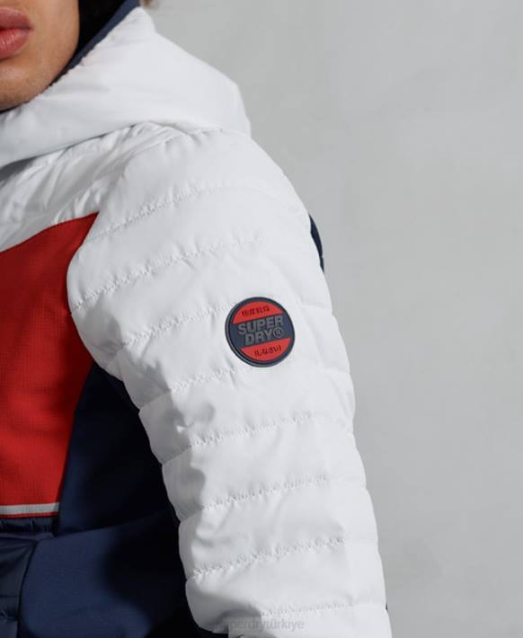 erkekler Superdry beyaz konveksiyon günlük ceket NNTB4751