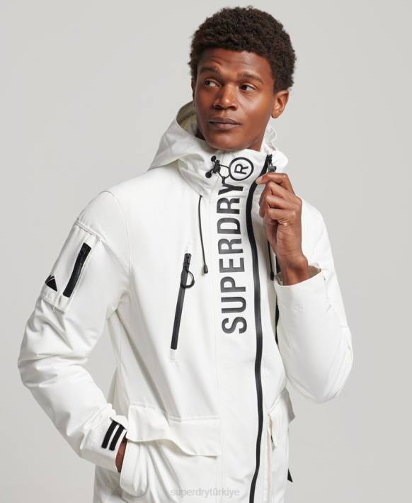 erkekler Superdry beyaz nihai sd rüzgarlık ceketi NNTB4659