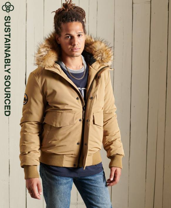 erkekler Superdry bronzlaşmak everest bombacı ceketi NNTB1055