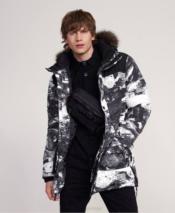 erkekler Superdry gri sd explorer parka ceket NNTB4717