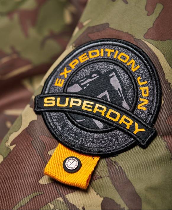 erkekler Superdry haki everest bombacı ceketi NNTB4708