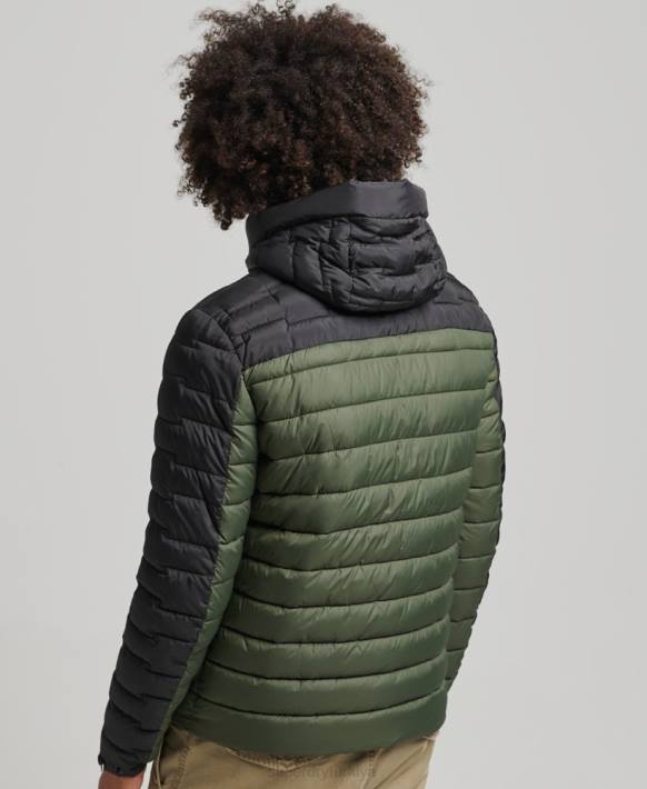 erkekler Superdry haki keşif radar kapitone karışımı fuji ceket NNTB4694