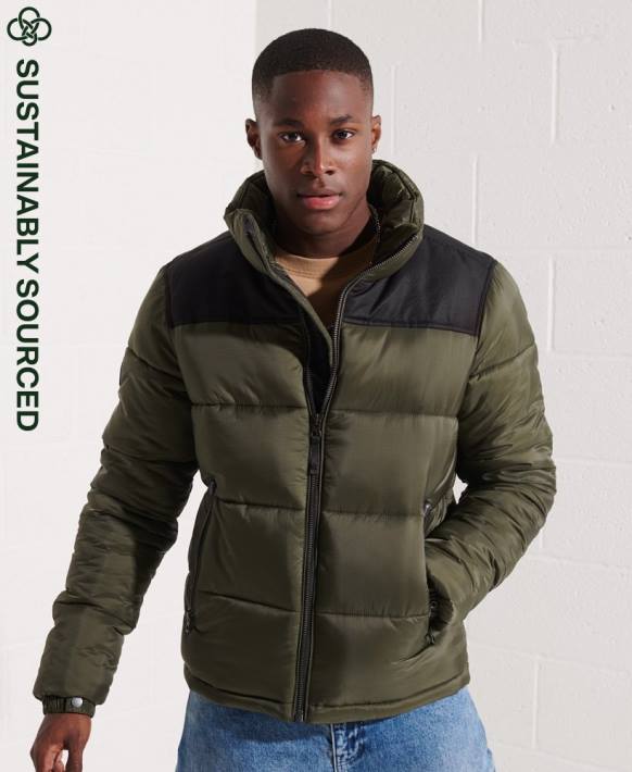 erkekler Superdry haki kod ceketi NNTB4645