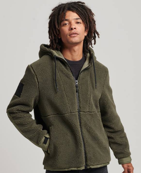 erkekler Superdry haki xpd hibrit borg ceket NNTB5005