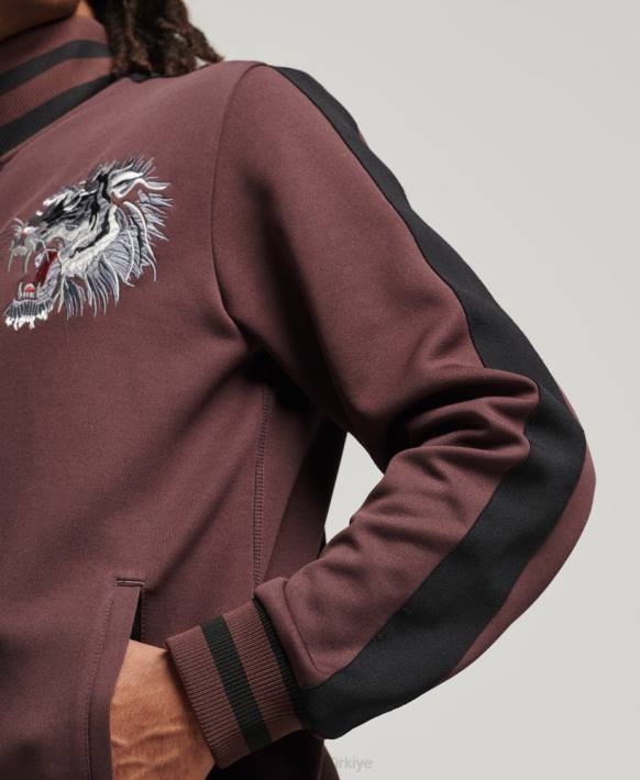 erkekler Superdry kırmızı triko suika eşofman üstü NNTB690