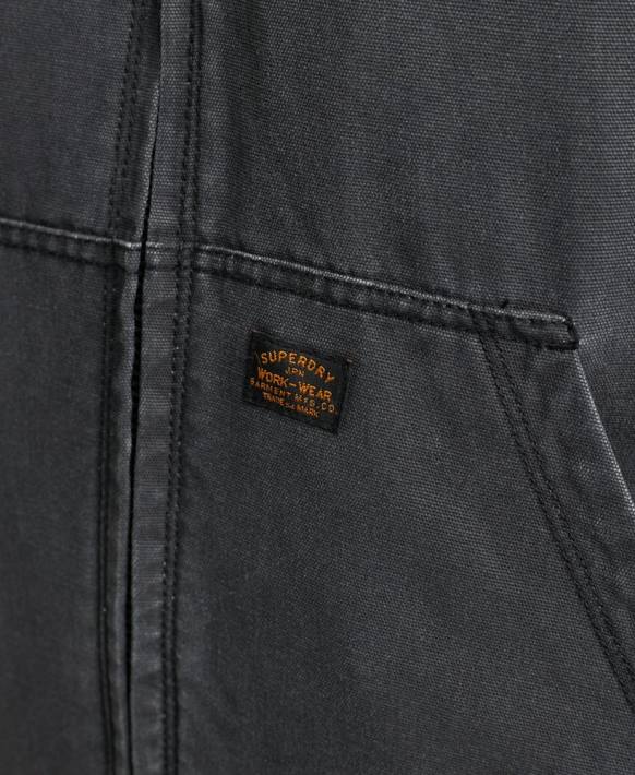 erkekler Superdry kahverengi iş kıyafeti kapşonlu bomber ceket NNTB1067