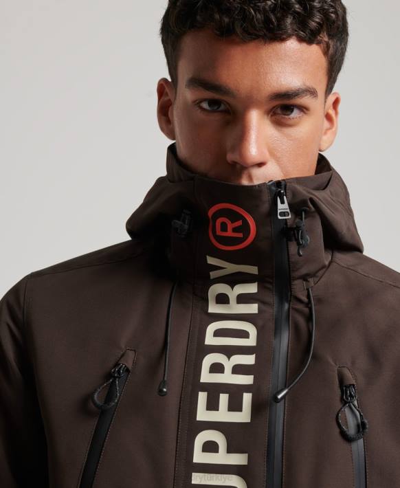 erkekler Superdry kahverengi nihai sd rüzgarlık ceketi NNTB969