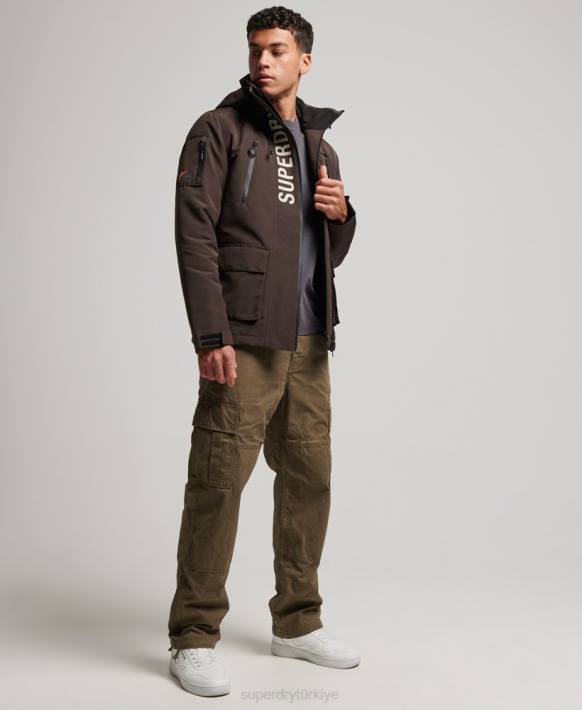 erkekler Superdry kahverengi nihai sd rüzgarlık ceketi NNTB969