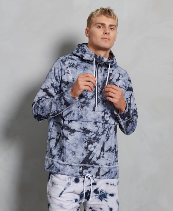 erkekler Superdry koyu gri kontrast havai ceket NNTB1182