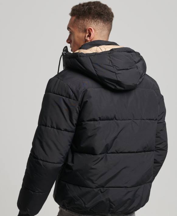 erkekler Superdry koyu mavi dağ kirpi ceket NNTB4533