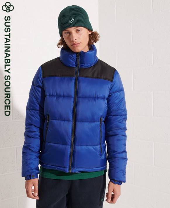 erkekler Superdry mavi kod ceketi NNTB4677