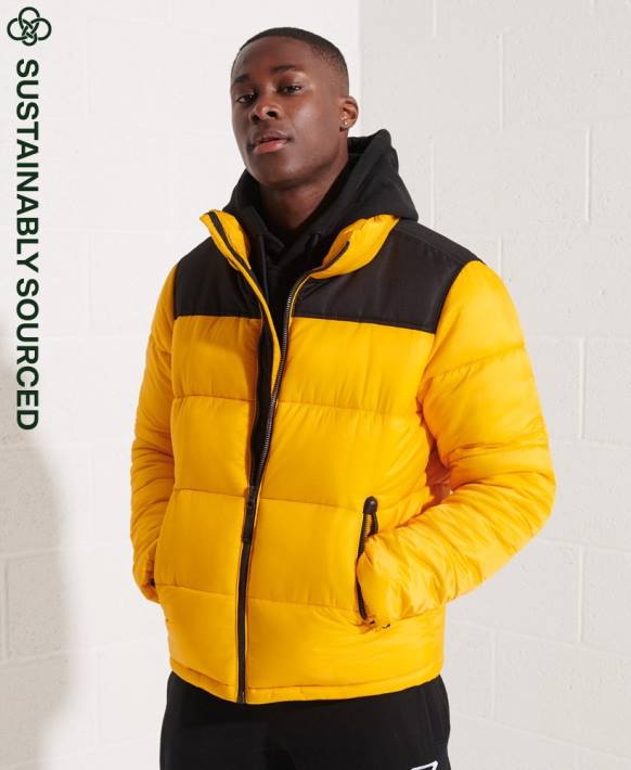 erkekler Superdry sarı kod ceketi NNTB4510