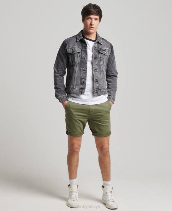 erkekler Superdry siyah haydut kamyon şoförü ceketi NNTB4530