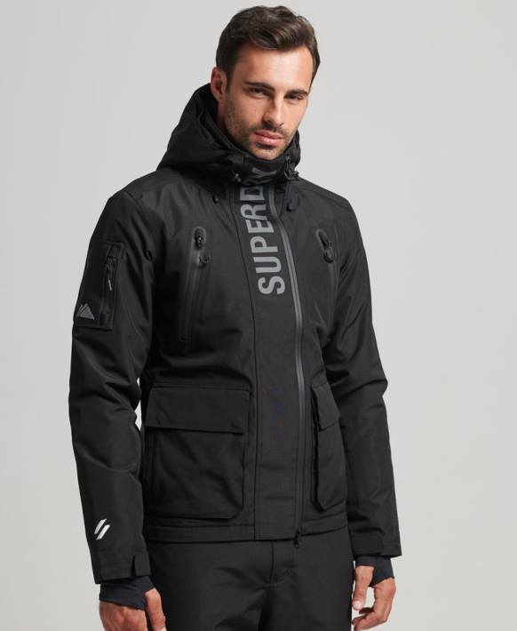 erkekler Superdry siyah nihai kurtarma ceketi NNTB6403