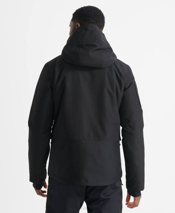 erkekler Superdry siyah nihai kurtarma ceketi NNTB6459