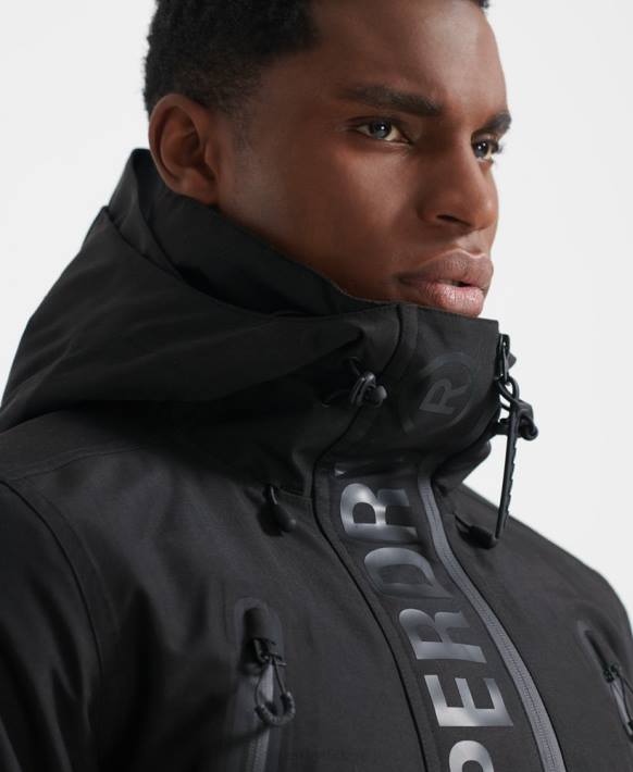 erkekler Superdry siyah nihai kurtarma ceketi NNTB6459