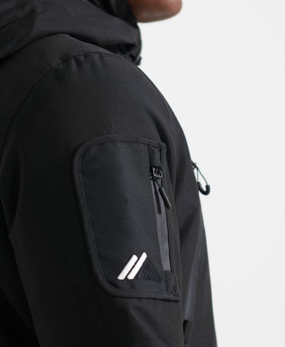 erkekler Superdry siyah nihai kurtarma ceketi NNTB6459