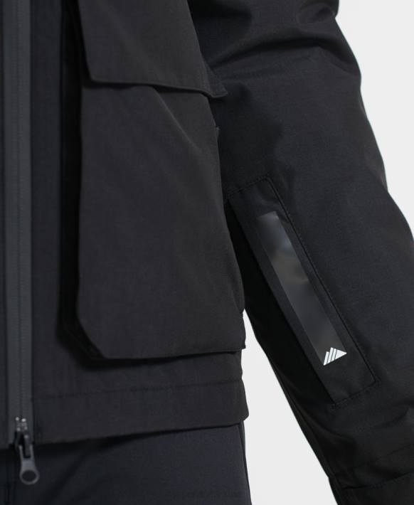 erkekler Superdry siyah nihai kurtarma ceketi NNTB6459