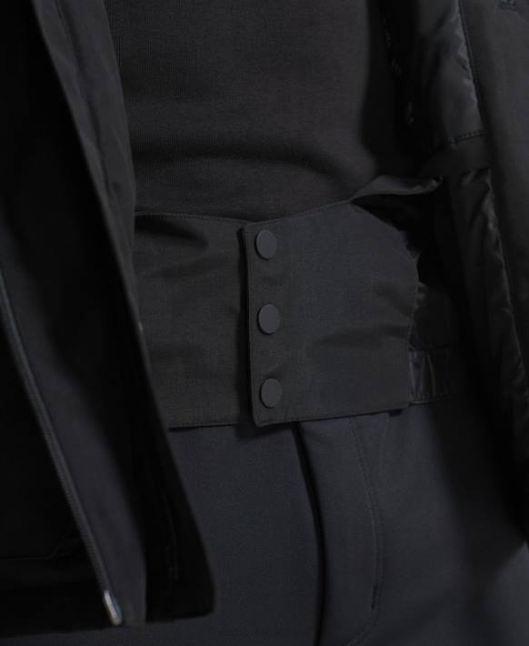 erkekler Superdry siyah nihai kurtarma ceketi NNTB6459