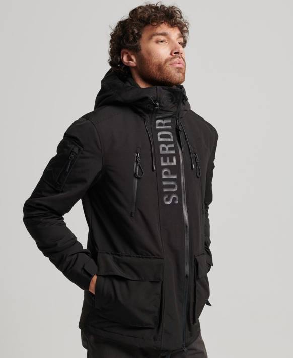 erkekler Superdry siyah nihai sd rüzgarlık ceketi NNTB1119