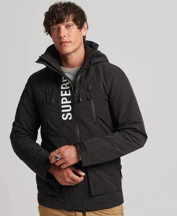 erkekler Superdry siyah nihai sd rüzgarlık ceketi NNTB1187