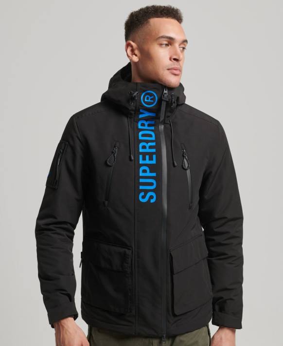 erkekler Superdry siyah nihai sd rüzgarlık ceketi NNTB922