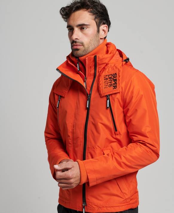 erkekler Superdry turuncu dağ sd rüzgarlık ceket NNTB944