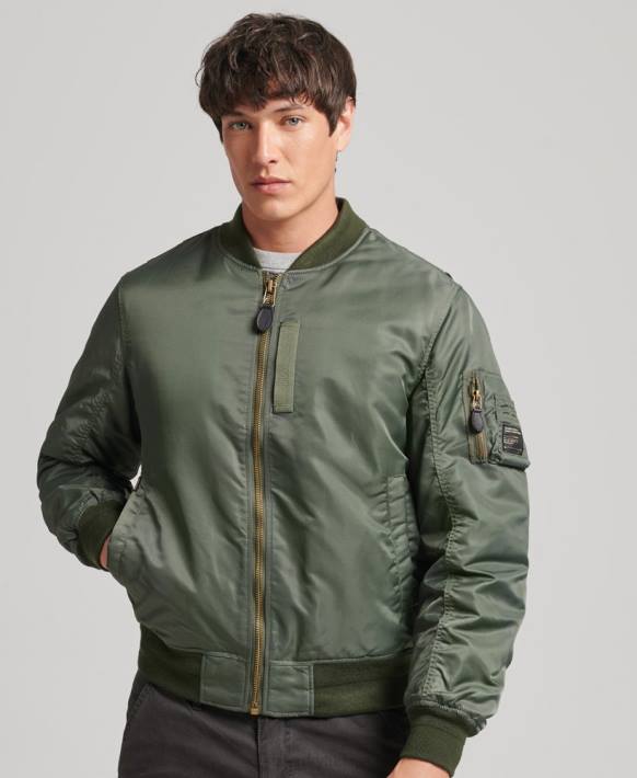 erkekler Superdry yeşil eski ma1 bomber ceket NNTB4656