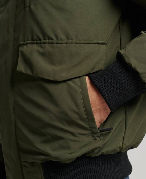 erkekler Superdry yeşil everest bombacı ceketi NNTB4497