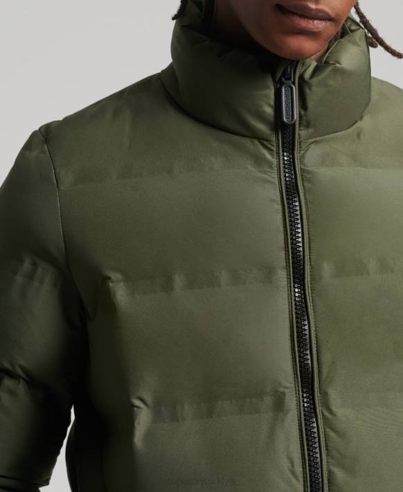erkekler Superdry yeşil nihai radar yorgan ceket NNTB4595
