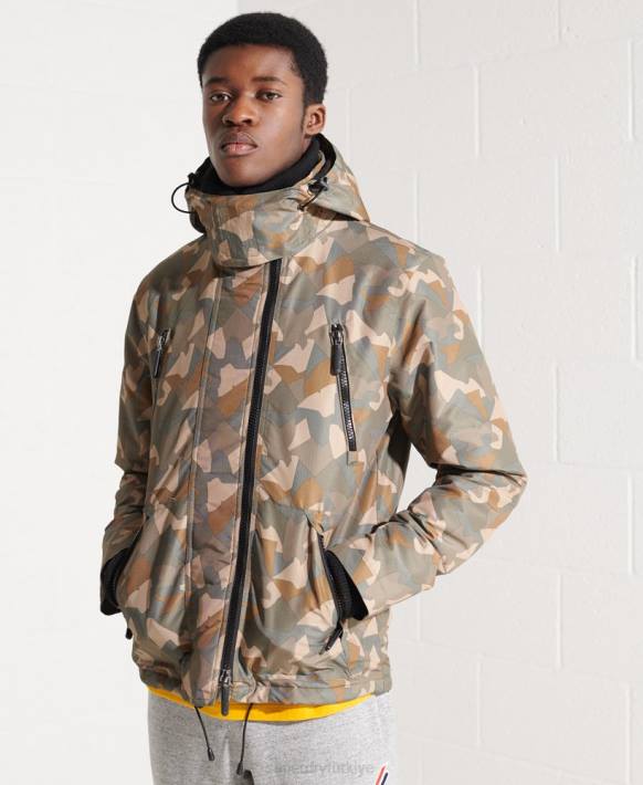 erkekler Superdry yeşil sd-rüzgar yatçı ceketi NNTB4669