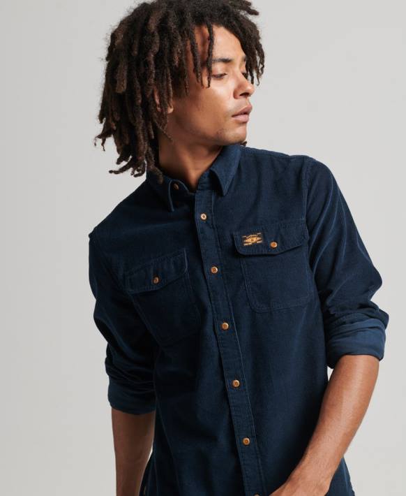 erkekler Superdry Donanma izci kordon gömlek NNTB229