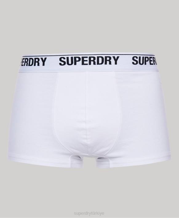 erkekler Superdry siyah organik pamuklu sandık üçlü paket NNTB1747