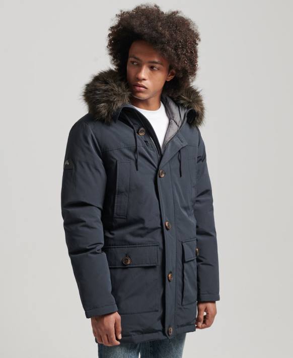 erkekler Superdry Donanma çaylak aşağı parka ceket NNTB4549