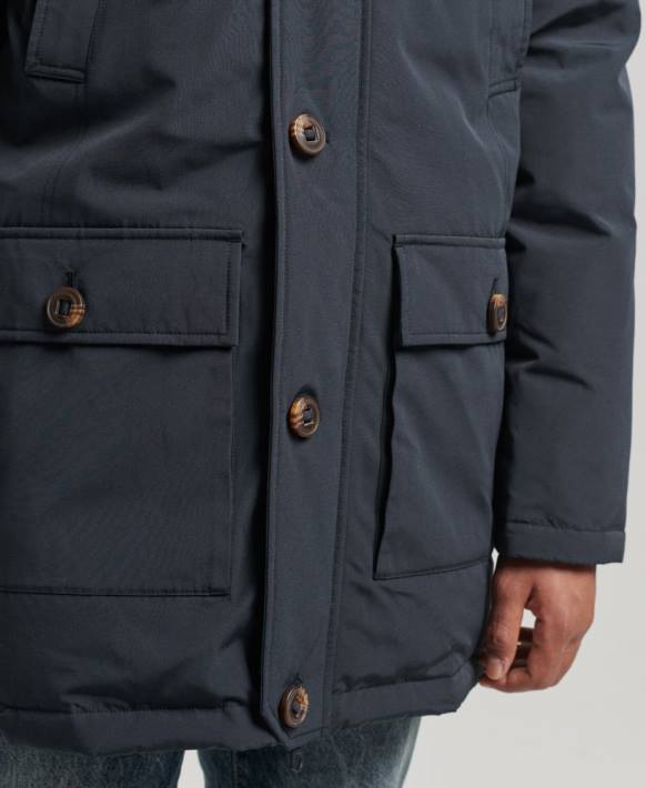 erkekler Superdry Donanma çaylak aşağı parka ceket NNTB4549