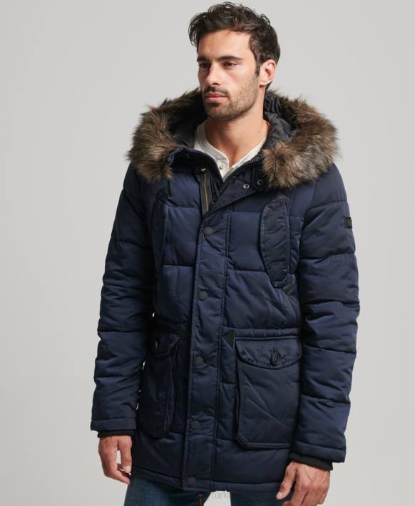 erkekler Superdry Donanma chinook parka ceket NNTB4514