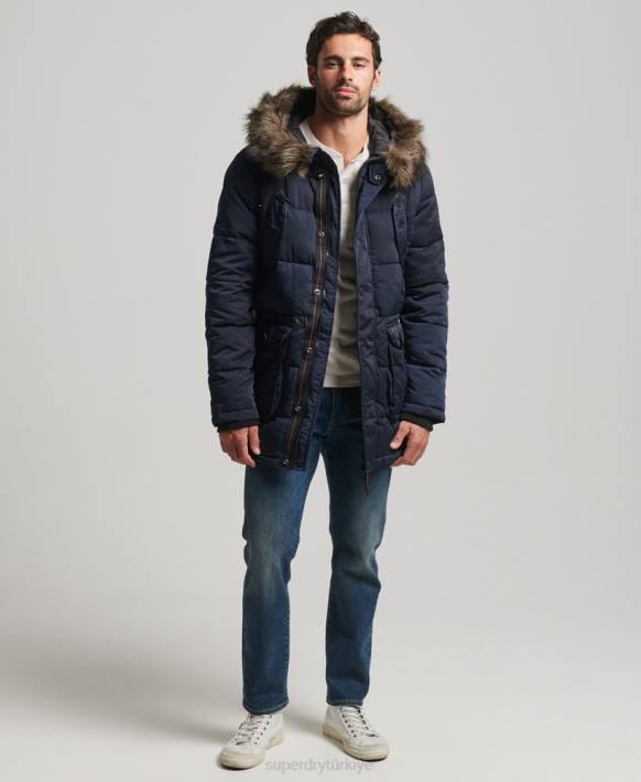 erkekler Superdry Donanma chinook parka ceket NNTB4514
