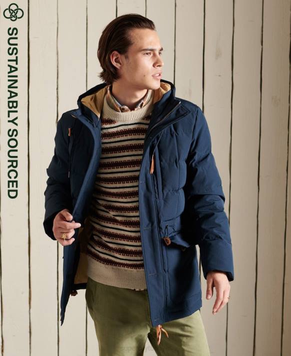 erkekler Superdry Donanma dağ seferi parka kaban NNTB4644