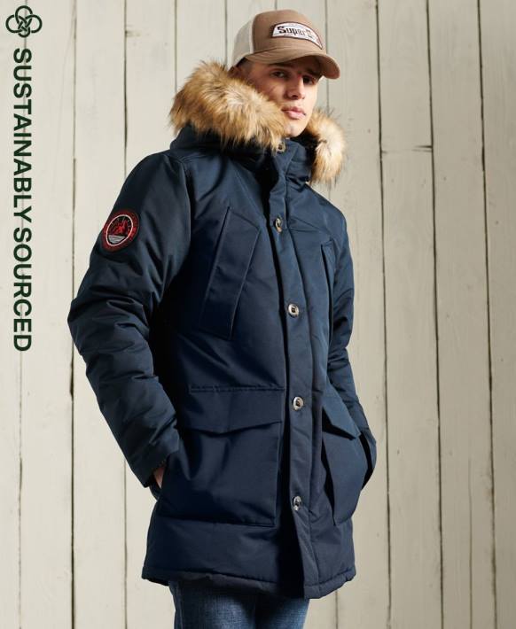 erkekler Superdry Donanma everest parka kaban NNTB1027